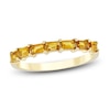 Thumbnail Image 1 of Baguette-Cut Natural Citrine Stackable Ring 10K Yellow Gold