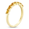 Thumbnail Image 1 of Baguette-Cut Natural Citrine Stackable Ring 10K Yellow Gold