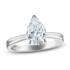 Thumbnail Image 1 of Certified Pear Diamond Solitaire Engagement Ring 1-1/2 ct tw 14K White Gold (I/I1)