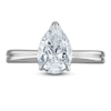 Thumbnail Image 3 of Certified Pear Diamond Solitaire Engagement Ring 1-1/2 ct tw 14K White Gold (I/I1)