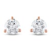 Thumbnail Image 2 of Certified Round-Cut Diamond Solitaire Stud Earrings 1/4 ct tw 18K Rose Gold (SI2/I)