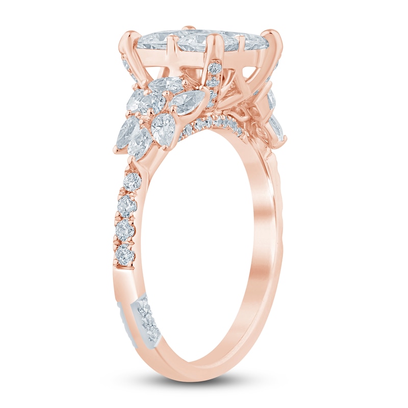 Main Image 2 of Pnina Tornai Princess-Cut Quad Diamond Engagement Ring 2-1/6 ct tw 14K Rose Gold