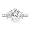 Thumbnail Image 3 of Created By Jared Studio Lab-Grown Round-Cut Diamond Floral Engagement Ring 3-1/5 ct tw 14K White Gold
