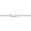 Thumbnail Image 3 of Oval-Cut Blue Lab-Created Sapphire & White Lab-Created Sapphire Halo Necklace Sterling Silver 18"
