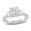 Thumbnail Image 1 of Lab-Grown Emerald-Cut Diamond Engagement Ring 2 ct tw 14K White Gold