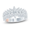 Thumbnail Image 1 of Pnina Tornai Marquise-Cut Lab-Grown Diamond Two-Row Anniversary Ring 1-3/4 ct tw 14K White Gold
