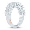 Thumbnail Image 2 of Pnina Tornai Marquise-Cut Lab-Grown Diamond Two-Row Anniversary Ring 1-3/4 ct tw 14K White Gold