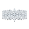 Thumbnail Image 3 of Pnina Tornai Marquise-Cut Lab-Grown Diamond Two-Row Anniversary Ring 1-3/4 ct tw 14K White Gold