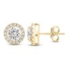 Thumbnail Image 1 of Jared Signature Diamond Halo Stud Earrings 3 ct tw 14K Yellow Gold