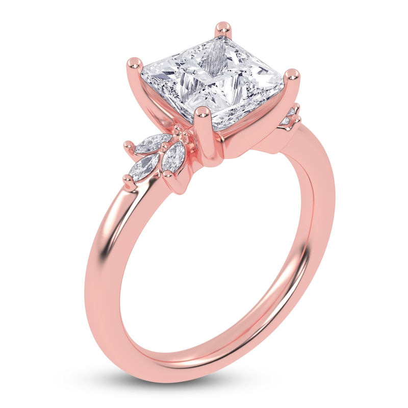 Main Image 2 of Princess-Cut Created By Jared Studio Lab-Grown Diamond Engagement Ring 2-1/6 ct tw 14K Rose Gold