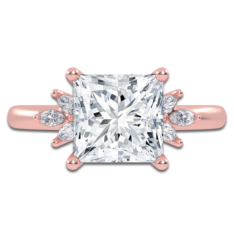 Main Image 3 of Princess-Cut Created By Jared Studio Lab-Grown Diamond Engagement Ring 2-1/6 ct tw 14K Rose Gold