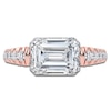 Thumbnail Image 3 of Emerald-Cut Created By Jared Studio Lab-Grown Diamond Engagement Ring 3-1/2 ct tw 14K Rose Gold
