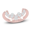 Thumbnail Image 1 of Created By Jared Studio Lab-Grown Pear-Shaped & Oval-Cut Diamond Anniversary Ring 1/2 ct tw 14K Rose Gold