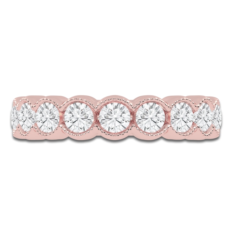 Main Image 3 of Created By Jared Studio Lab-Grown Diamond Anniversary Ring 1 ct tw 14K Rose Gold