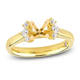 Storied Diamond Desert Sands of Eternity Engagement Ring Setting 1/4 ct tw 18K Yellow Gold