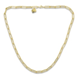 Charm'd by Lulu Frost Semi-Solid Paperclip Chain 10K Yellow Gold 20"