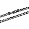 Thumbnail Image 2 of Men's Curb Chain Necklace 9mm Black Ion-Plated Stainless Steel 24"
