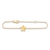 Thumbnail Image 1 of Children's Diamond Flower Bracelet 1/20 ct tw 14K Yellow Gold 6"