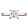 Thumbnail Image 3 of Princess-Cut Lab-Created Diamond Solitaire Plus Engagement Ring 1-5/8 ct tw 18K Rose Gold (VS2/F)