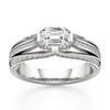 Thumbnail Image 1 of J'Lure Lab-Grown Diamond Imperial-Emerald Step-Cut Engagement Ring 1-3/8 ct tw 18K White Gold