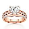 Thumbnail Image 1 of J'Lure Lab-Grown Diamond Heart Brilliant-Cut Engagement Ring 2-3/8 ct tw 18K Rose Gold