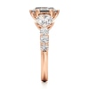 Thumbnail Image 3 of J'Lure Hexagon Step-Cut Lab-Grown Diamond Engagement Ring 3-1/2 ct tw 18K Rose Gold