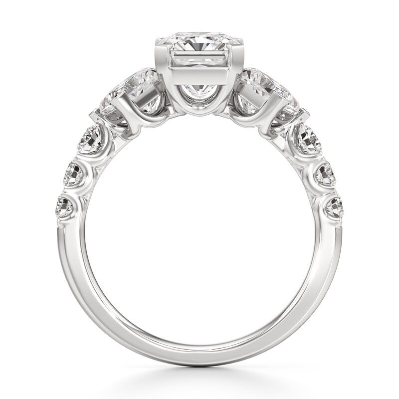 Main Image 2 of J'Lure Radiant Brilliant-Cut Lab-Grown Diamond Engagement Ring 3-1/2 ct tw 18K White Gold