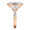 Thumbnail Image 3 of J'Lure Lozenge Step-Cut Lab-Grown Diamond Engagement Ring 5-1/3 ct tw 18K Rose Gold