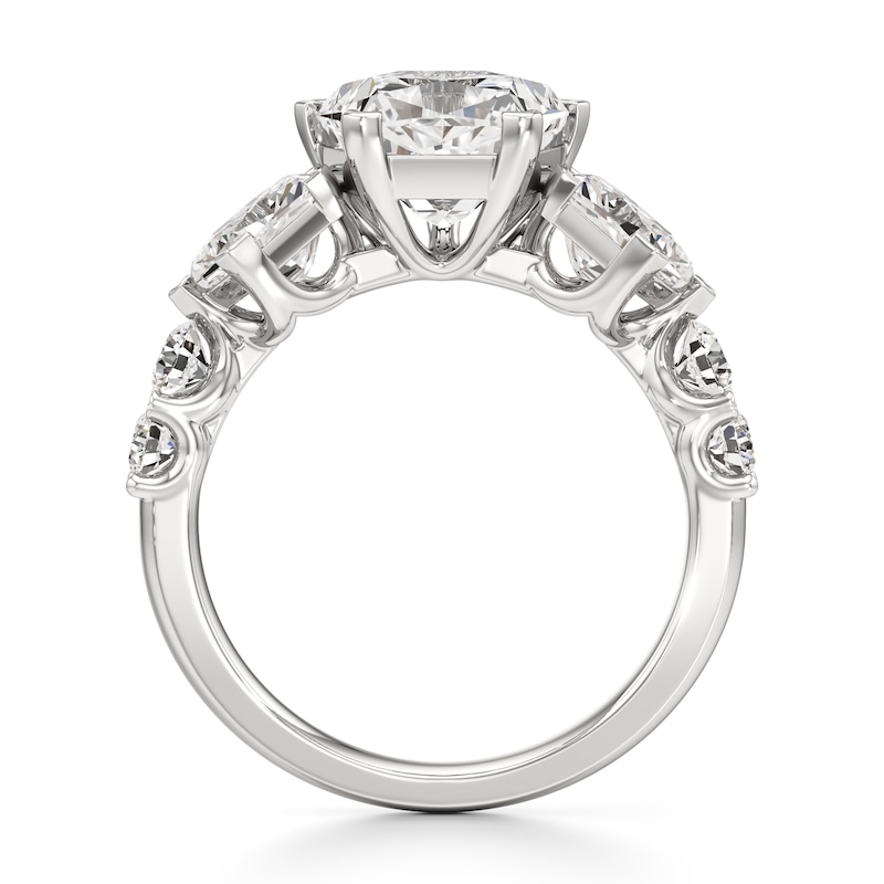 Main Image 2 of J'Lure Pentagon Brilliant-Cut Lab-Grown Diamond Engagement Ring 4-3/4 ct tw 18K White Gold