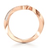 Thumbnail Image 2 of J'Lure Lab-Created Diamond Contour Wedding Band 1/5 ct tw 18K Rose Gold