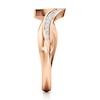 Thumbnail Image 3 of J'Lure Lab-Created Diamond Contour Wedding Band 1/5 ct tw 18K Rose Gold