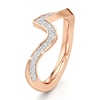 Thumbnail Image 4 of J'Lure Lab-Created Diamond Contour Wedding Band 1/5 ct tw 18K Rose Gold