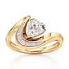 Thumbnail Image 1 of J'Lure Shield Step-Cut Lab-Grown Diamond Engagement Ring 1 ct tw 18K Yellow Gold