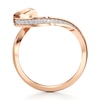 Thumbnail Image 2 of J'Lure Lab-Grown Diamond Contour Wedding Band 1/6 ct tw 18K Rose Gold