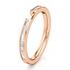 Thumbnail Image 4 of J'Lure Baguette-Cut Lab-Grown Diamond Contour Wedding Band 3/8 ct tw 18K Rose Gold
