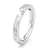 Thumbnail Image 4 of J'Lure Baguette-Cut Lab-Grown Diamond Contour Wedding Band 3/8 ct tw 18K White Gold