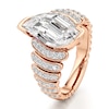 Thumbnail Image 4 of J'Lure Leaf Step-Cut Lab-Grown Diamond Engagement Ring 2-3/8 ct tw 18K Rose Gold