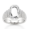 Thumbnail Image 1 of J'Lure Oval Portrait-Cut Lab-Grown Diamond Engagement Ring 3-3/8 ct tw 18K White Gold