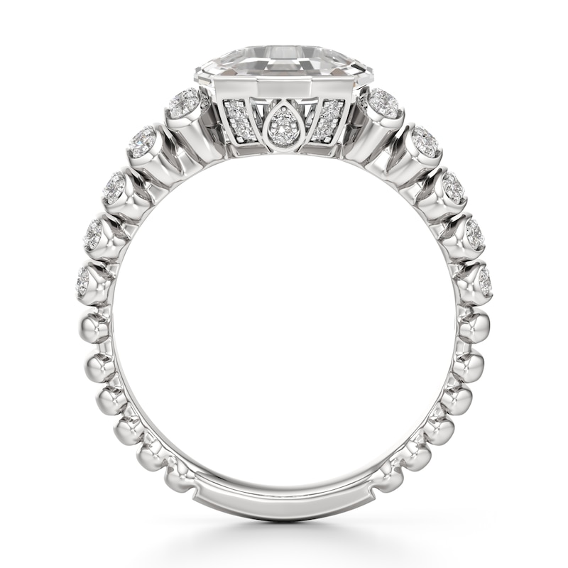 Main Image 2 of J'Lure Oval Portrait-Cut Lab-Grown Diamond Engagement Ring 3-3/8 ct tw 18K White Gold