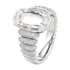 Thumbnail Image 4 of J'Lure Oval Portrait-Cut Lab-Grown Diamond Engagement Ring 3-3/8 ct tw 18K White Gold