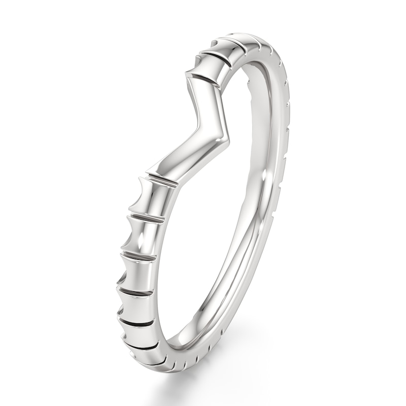 Main Image 4 of J'Lure Contour Wedding Band 18K White Gold
