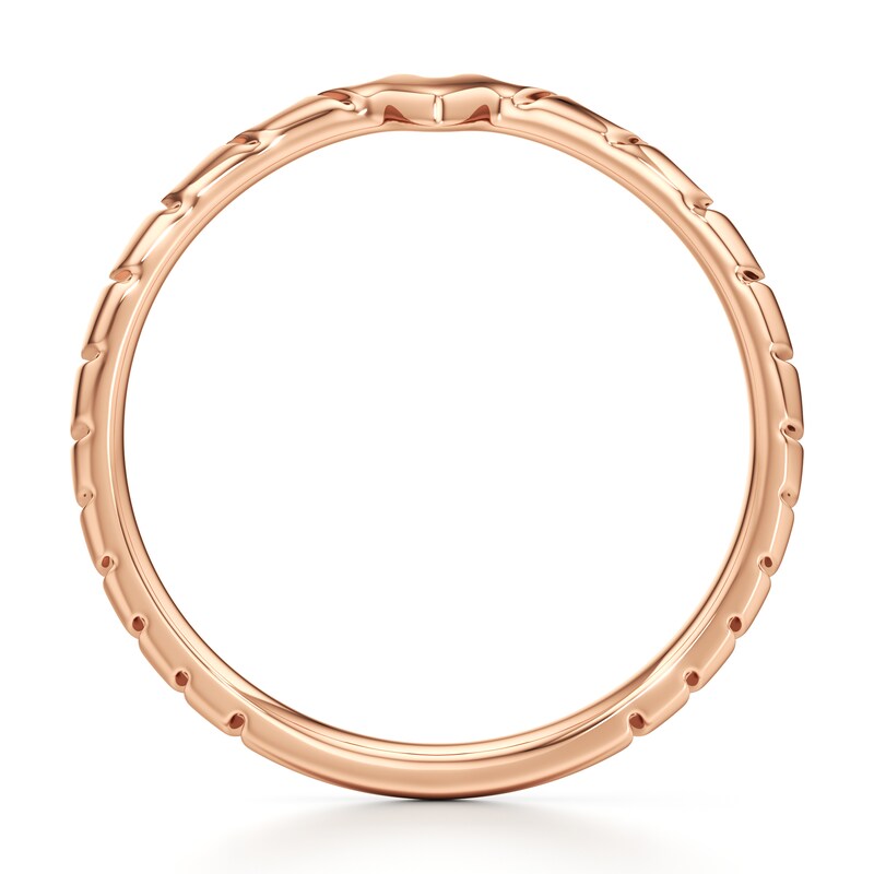 Main Image 2 of J'Lure Contour Wedding Band 18K Rose Gold