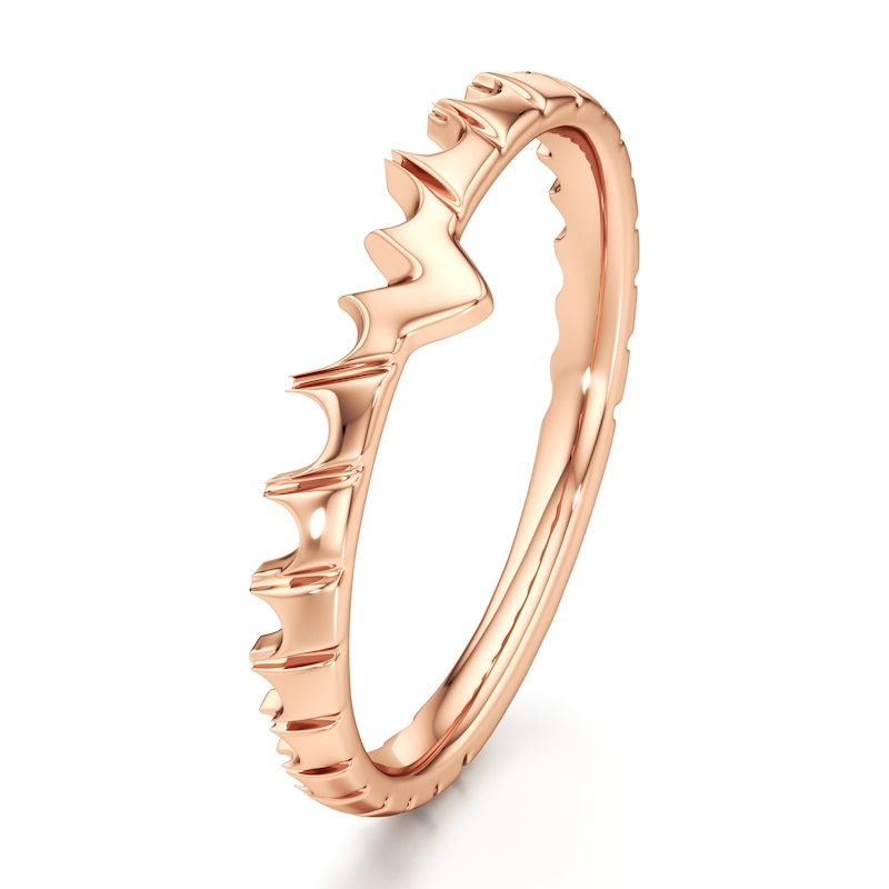Main Image 4 of J'Lure Contour Wedding Band 18K Rose Gold