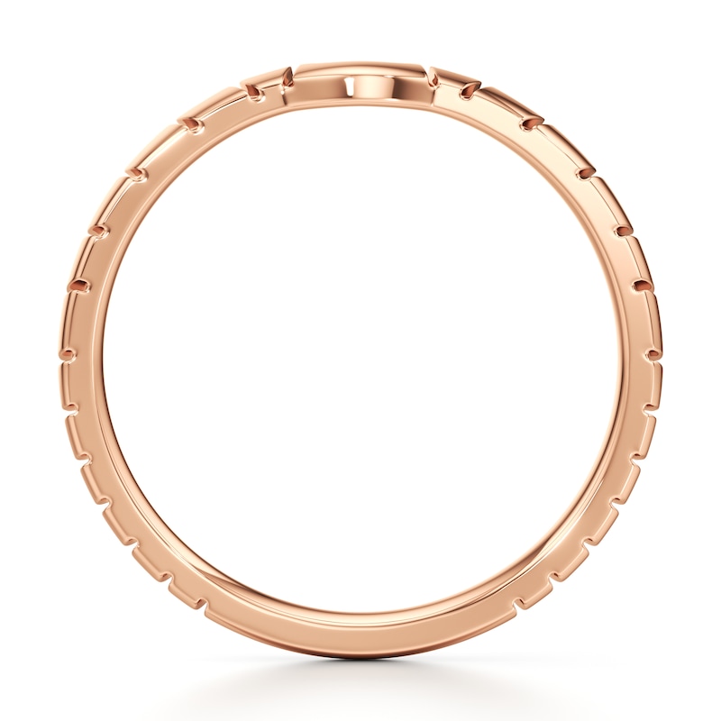 Main Image 2 of J'Lure Contour Wedding Band 18K Rose Gold