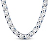 Thumbnail Image 1 of Men's Mariner Chain Necklace 9.5mm Stainless Steel & Blue Ion Plating 24"