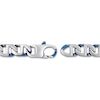 Thumbnail Image 3 of Men's Mariner Chain Necklace 9.5mm Stainless Steel & Blue Ion Plating 24"
