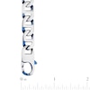 Thumbnail Image 4 of Men's Mariner Chain Necklace 9.5mm Stainless Steel & Blue Ion Plating 24"