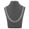 Thumbnail Image 5 of Men's Mariner Chain Necklace 9.5mm Stainless Steel & Blue Ion Plating 24"