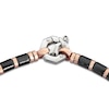 Thumbnail Image 4 of Baraka Men's Bead Bracelet with Diamond Accent Stainless Steel, Black Ceramic & 18K Rose Gold 7.5"
