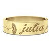 Thumbnail Image 3 of Birth Flower & Name Ring 14K Yellow Gold